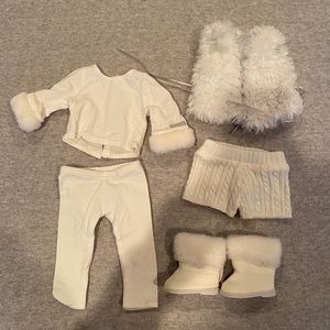 american girl white winter outfit